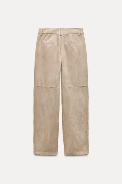 PANTALÓN RECTO EFECTO ANTE