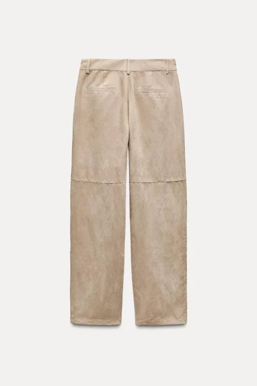 PANTALÓN RECTO EFECTO ANTE
