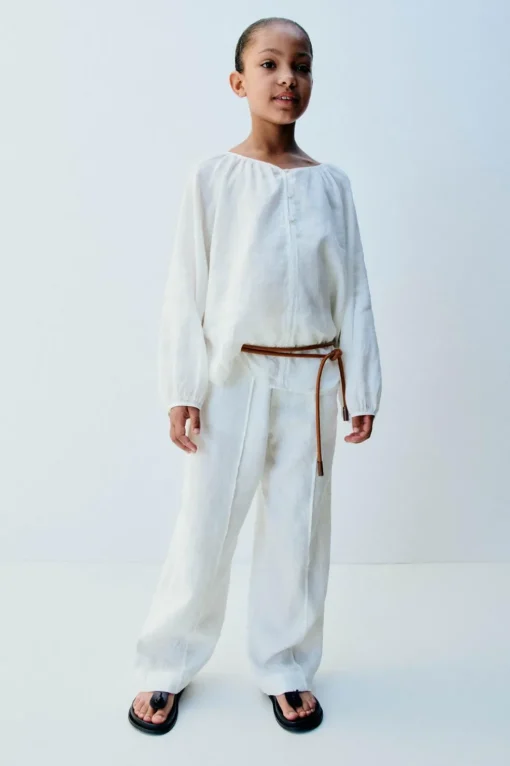 PANTALÓN RECTO LINO