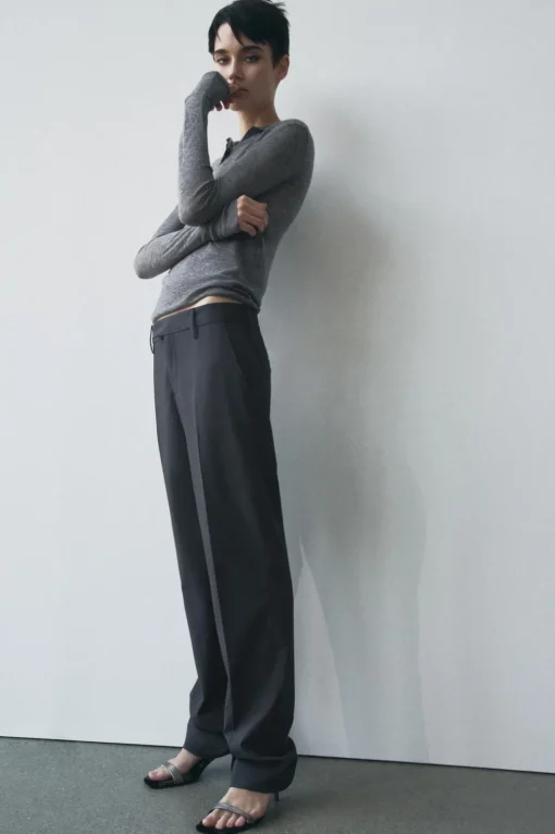 PANTALÓN RECTO TIRO BAJO ZW COLLECTION