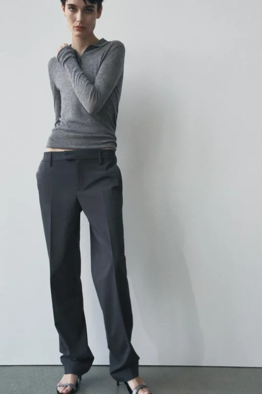 PANTALÓN RECTO TIRO BAJO ZW COLLECTION