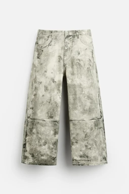 PANTALÓN RELAXED FIT ESTAMPADO ABSTRACTO