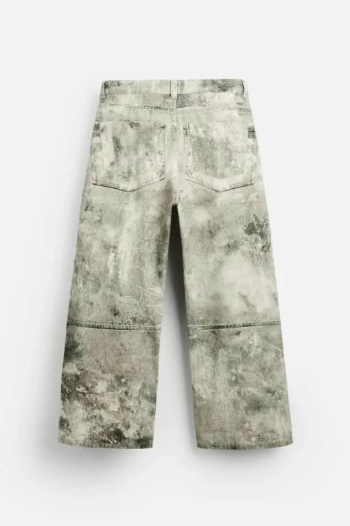 PANTALÓN RELAXED FIT ESTAMPADO ABSTRACTO