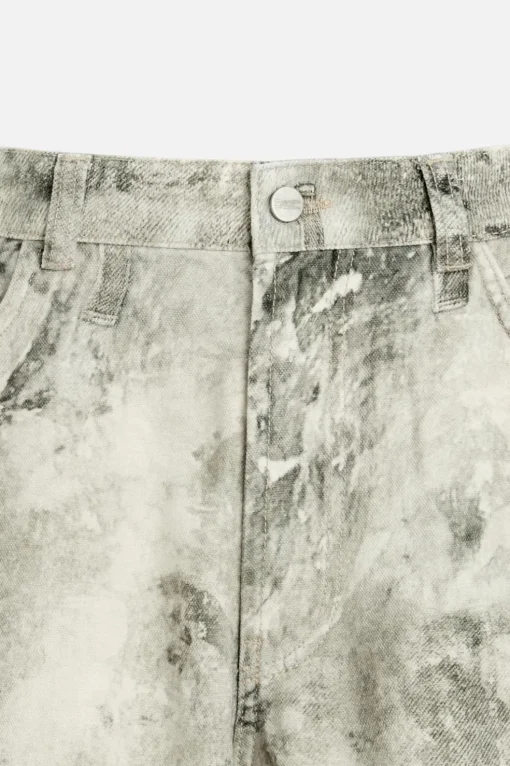 PANTALÓN RELAXED FIT ESTAMPADO ABSTRACTO