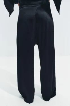 PANTALÓN SATINADO ASIMÉTRICO ZW COLLECTION