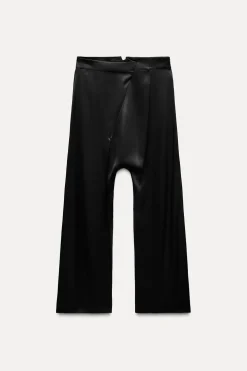 PANTALÓN SATINADO ASIMÉTRICO ZW COLLECTION