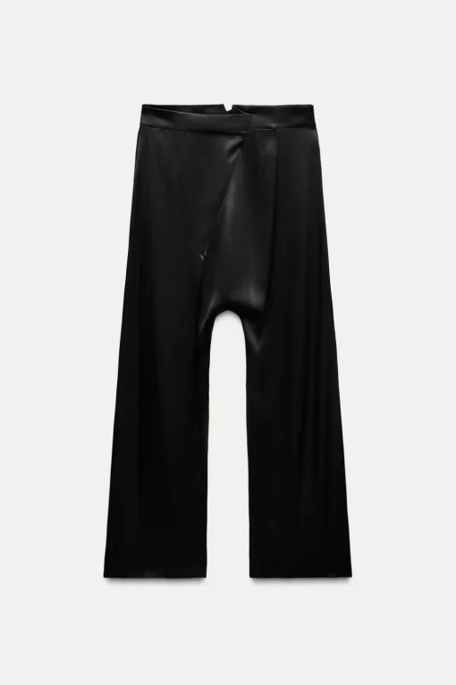 PANTALÓN SATINADO ASIMÉTRICO ZW COLLECTION