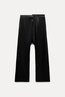 PANTALÓN SATINADO ASIMÉTRICO ZW COLLECTION