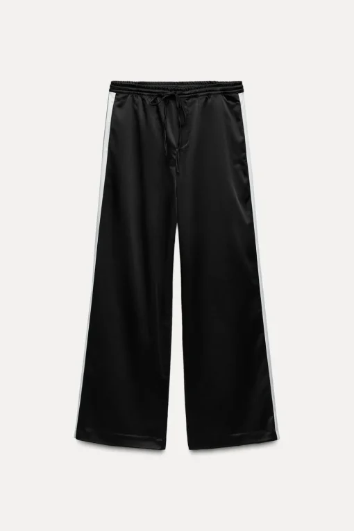 PANTALÓN SATINADO BANDA LATERAL