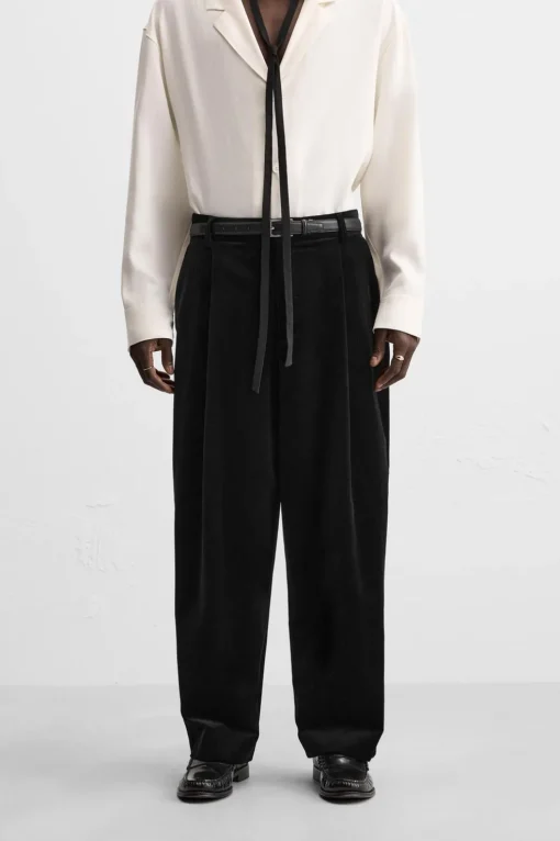 PANTALÓN TERCIOPELO PLIEGUES