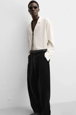 PANTALÓN TERCIOPELO PLIEGUES