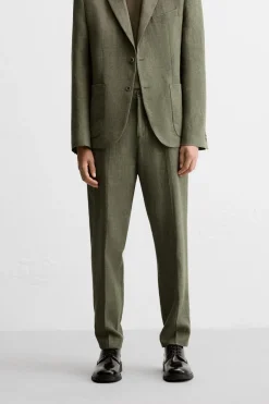 PANTALÓN TRAJE ALGODÓN - LINO