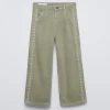 PANTALÓN WIDE LEG BORDADOS PERLAS