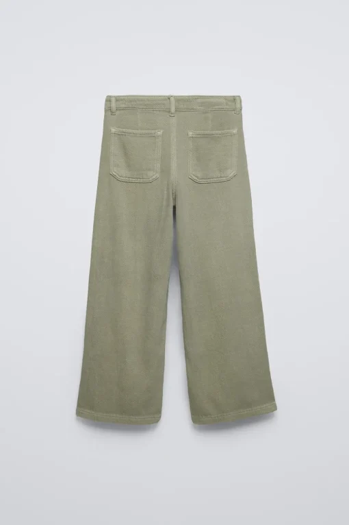 PANTALÓN WIDE LEG BORDADOS PERLAS