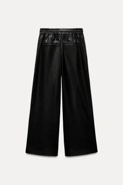 PANTALÓN WIDE LEG EFECTO PIEL