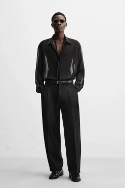 PANTALON RELAXED FIT PLIEGUES