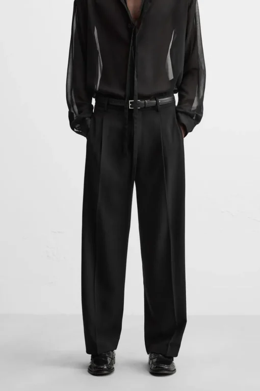 PANTALON RELAXED FIT PLIEGUES