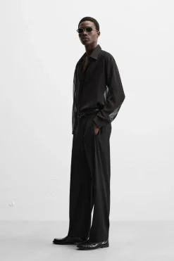 PANTALON RELAXED FIT PLIEGUES