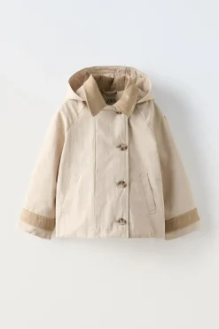 PARKA CORTA CAPUCHA WATER REPELLENT
