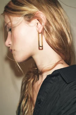 PENDIENTES LARGOS RECTANGULARES