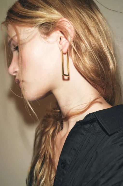 PENDIENTES LARGOS RECTANGULARES