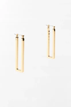 PENDIENTES LARGOS RECTANGULARES