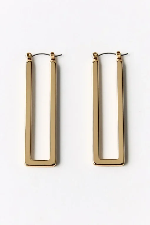 PENDIENTES LARGOS RECTANGULARES