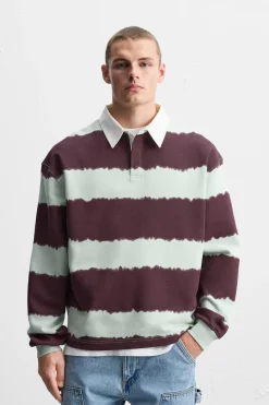POLO ESTAMPADO RAYAS TIE DYE