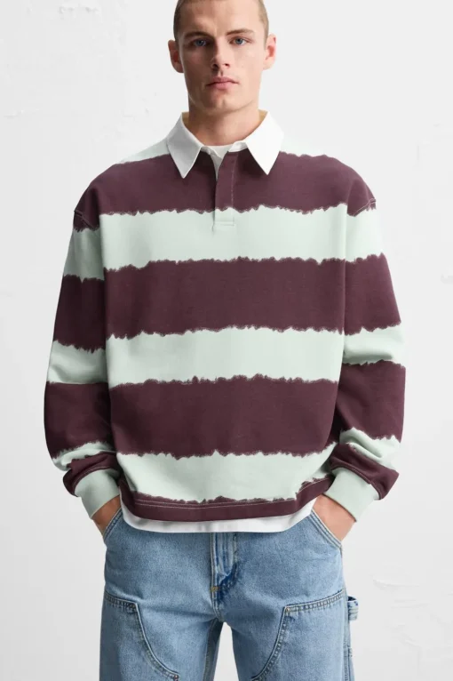 POLO ESTAMPADO RAYAS TIE DYE