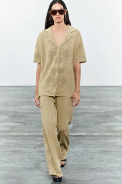 POLO OVERSIZE PUNTO JACQUARD