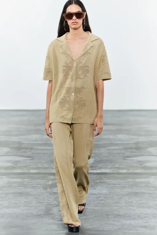 POLO OVERSIZE PUNTO JACQUARD