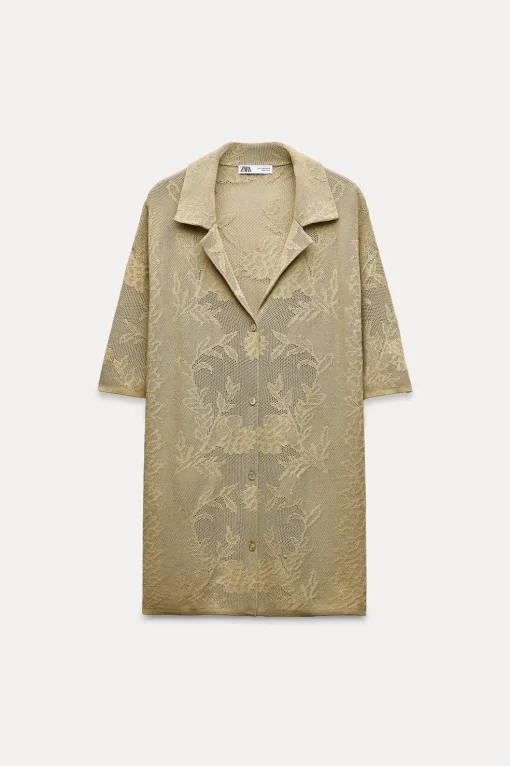 POLO OVERSIZE PUNTO JACQUARD
