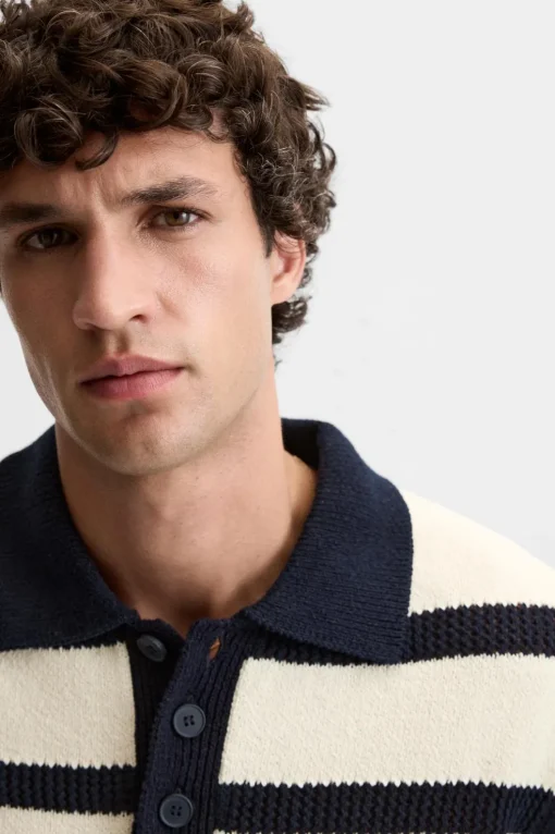 POLO PUNTO JACQUARD RAYAS