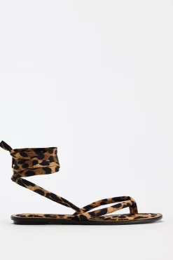 SANDALIA PLANA ESTAMPADO ANIMAL