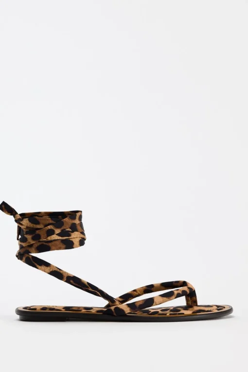 SANDALIA PLANA ESTAMPADO ANIMAL