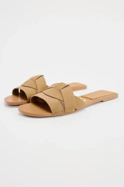 SANDALIA PLANA SERRAJE CRUZADA