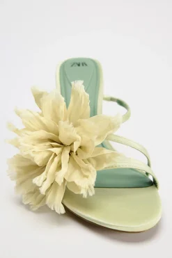 SANDALIA TACÓN MAXI FLOR