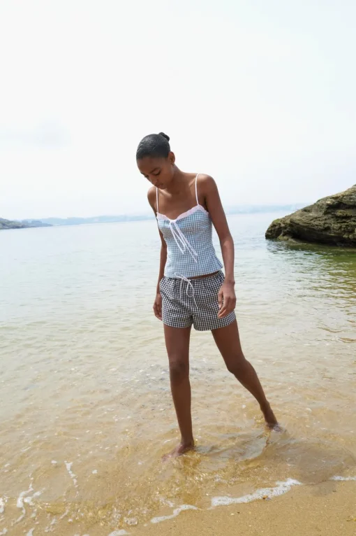 SHORTS CUADRO VICHY LAZO