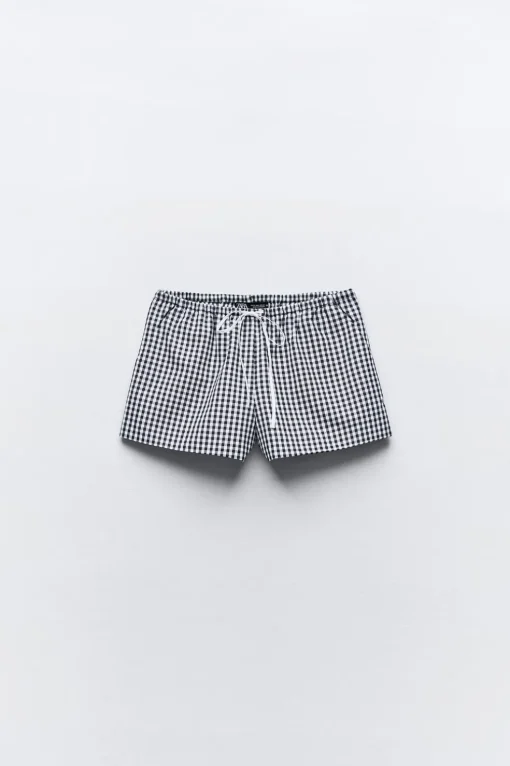 SHORTS CUADRO VICHY LAZO
