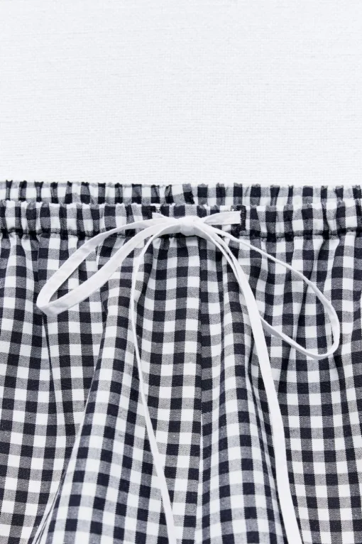 SHORTS CUADRO VICHY LAZO