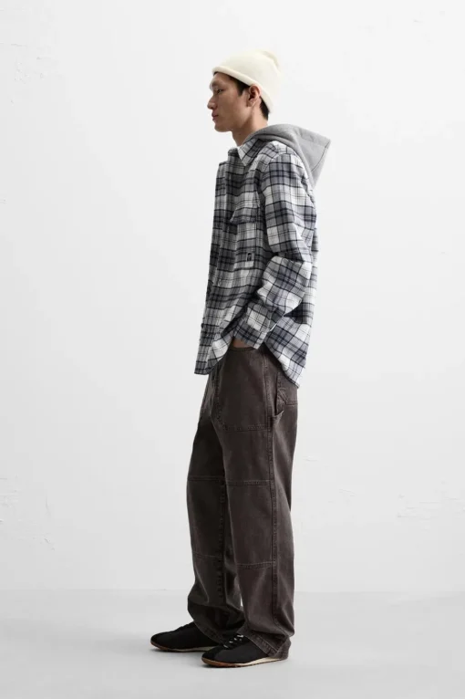 SOBRECAMISA CAPUCHA COMBINADA