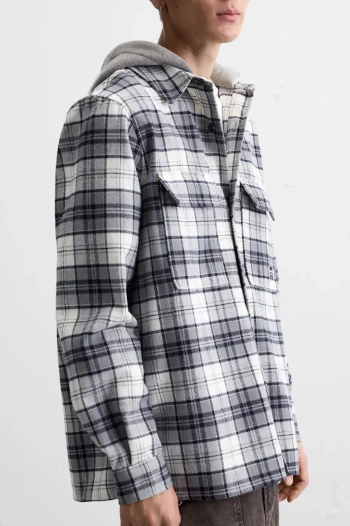 SOBRECAMISA CAPUCHA COMBINADA