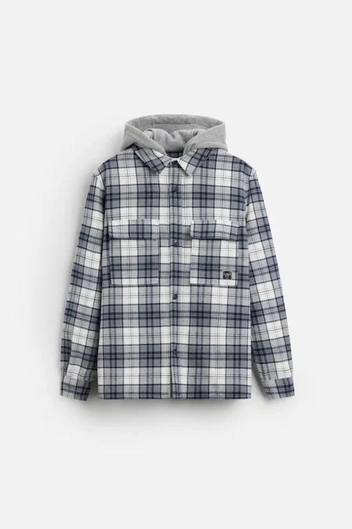 SOBRECAMISA CAPUCHA COMBINADA