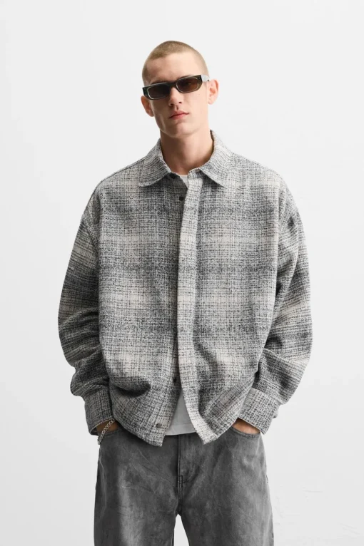 SOBRECAMISA CUADROS EFECTO LAVADO