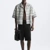 SOBRECAMISA JACQUARD GEOMÉTRICO