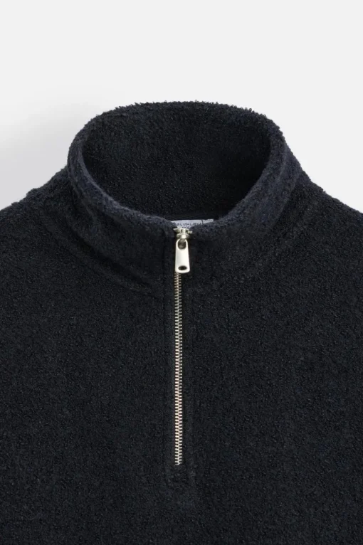 SUDADERA BOUCLÉ CREMALLERA CUELLO