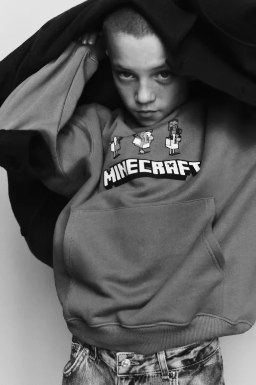 SUDADERA CAPUCHA MINECRAFT © MOJANG AB. ™