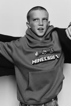 SUDADERA CAPUCHA MINECRAFT © MOJANG AB. ™