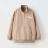 SUDADERA CREMALLERA BORDADO