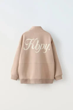 SUDADERA CREMALLERA BORDADO